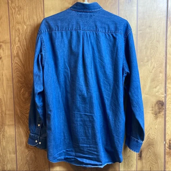 Tommy Hilfiger Denim Button Down Shirt size Men’s Medium 100% Cotton - Picture 5 of 8